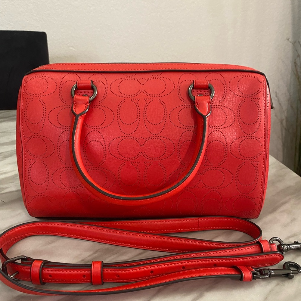 Coach Vibrant Red Satchel - Picture 6 of 6
